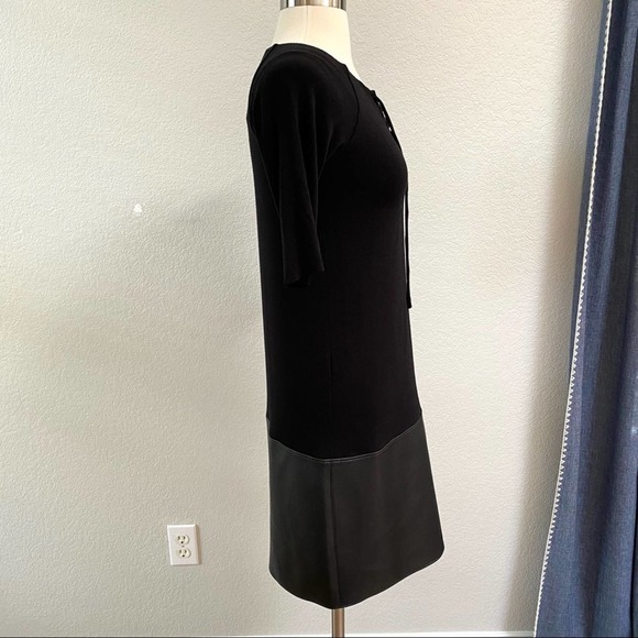 BAILEY 44 Black Vegan Leather Mini Dress Size Small - Picture 5 of 11